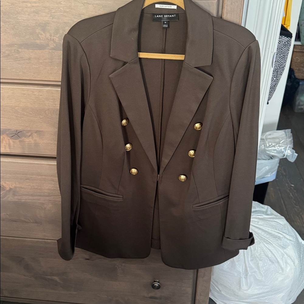 Lane Bryant  blazer size 16 olive green